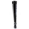Pleaser - INDULGE3063 Plateau overknee Laarzen - Zwart Product image